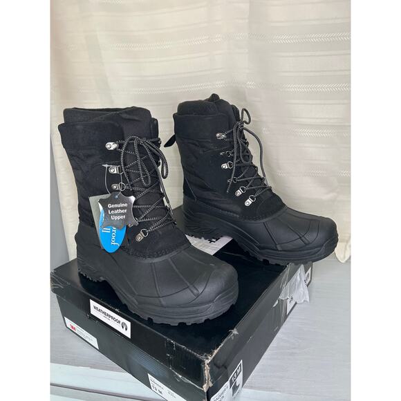 Weatherproof Badger II Waterproof Winter Boots Black Mens Size 13M main image 12